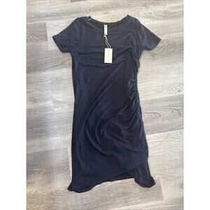 Vanilla Bay Navy Blue Ruched Bodycon Dress – Size Small – NWT
